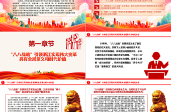 2023堅定不移““八八戰(zhàn)略”打造中國展示窗口ppt精美黨政習近平新時代中國特色社會主義思想專題教育黨課課件