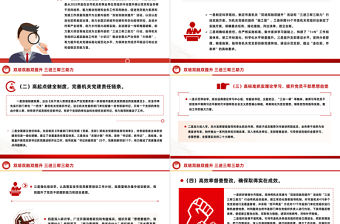 2023機關黨建PPT紅色黨政風壓實黨建責任提升機關黨建標準化規范化水平做法宣講