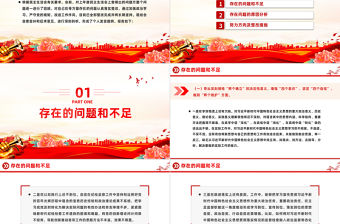 民主生活會(huì)PPT2023年民主生活會(huì)個(gè)人對(duì)照檢查檢視剖析材料課件模板