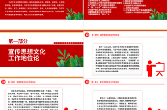 把握習(xí)近平文化思想的豐富內(nèi)涵內(nèi)在邏輯 ppt紅色創(chuàng)意深入學(xué)習(xí)習(xí)近平文化思想黨支部黨群學(xué)習(xí)培訓(xùn)課件