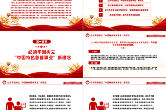 中國特色慈善事業(yè)PPT紅色精美弘揚創(chuàng)新精神開創(chuàng)中國特色慈善事業(yè)高質(zhì)量發(fā)展新局面黨課