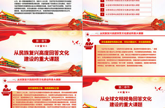 2023符合客觀規律的科學性回答文化建設重大難題ppt深入學習習近平文化思想基層黨組織黨支部學習培訓黨課課件