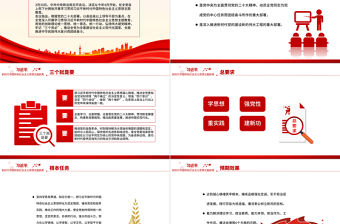 學(xué)習(xí)貫徹習(xí)近平新時代中國特色社會主義思想主題教育PPT大氣簡潔如何開展好主題教育黨課下載