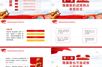 懲治基層微腐敗中的大禍害PPT紅色創(chuàng)意廉政建設(shè)反腐倡廉微黨課模板