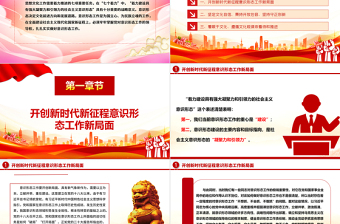 2023大力建設有凝聚力和引領力的社會主義意識形態(tài)ppt紅色黨政牢牢掌握黨對意識形態(tài)工作的領導權專題黨課培訓課件