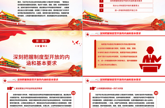 2023穩(wěn)步推進(jìn)制度型開放促進(jìn)經(jīng)濟(jì)發(fā)展ppt紅色黨政風(fēng)深刻把握習(xí)近平新時代經(jīng)濟(jì)發(fā)展思想專題黨課教育課件