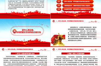 堅(jiān)持以人民性指導(dǎo)文藝創(chuàng)作ppt紅色簡潔風(fēng)深入學(xué)習(xí)習(xí)近平新時(shí)代文化思想基層黨組織黨員學(xué)習(xí)培訓(xùn)黨課課件
