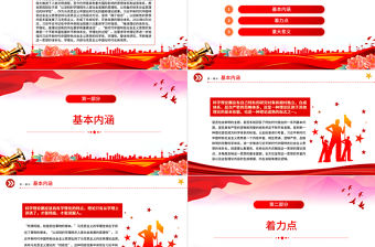 深入推進新時代黨的創(chuàng)新理論體系化研究和學理化闡釋PPT大氣精美風黨員干部學習教育專題黨課課件模板