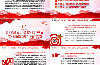 深入了解習近平文化思想的重大意義ppt大氣簡潔風學習貫徹習近平新時代文化思想黨支部黨群黨員學習培訓黨課課件