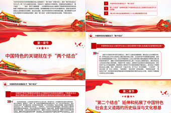 深刻理解和把握“‘結(jié)合’筑牢了道路根基”PPT紅色黨政風(fēng)深入學(xué)習(xí)文化傳承發(fā)展座談會(huì)專題課件模板下載