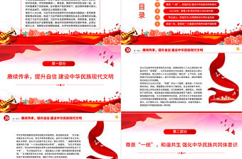 為中華優秀傳統文化鑄時代之魂PPT黨建風深入學習貫徹習近平新時代中國特色社會主義思想專題課件模板下載