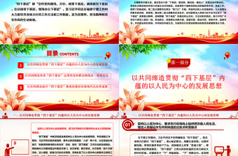 2023在共同締造中踐行“四下基層”ppt精美黨政風深入貫徹習近平總書記關于“四下基層”重要批示精神黨組織專題黨課課件