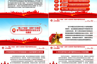 2023“第二個結合”與中國式現代化文化形態的形成ppt大氣精美以中國式現代化全面推進中華民族偉大復興黨組織黨支部黨員學習培訓黨課課件