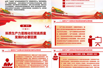 2023加快形成新質生產力積極構建未來競爭優勢ppt簡潔黨政風學習習近平新時代經濟發展思想基層黨支部黨員干部學習培訓黨課課件