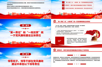 如何區(qū)分“第一責(zé)任”和“一崗雙責(zé)”PPT紅色實(shí)用基層黨支部輔導(dǎo)培訓(xùn)黨建微課堂