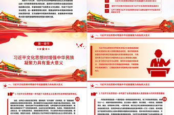 2023鑄牢中華民族共同體意識ppt大氣簡潔深入學習習近文化思想民族融合篇基層黨組織黨支部黨員干部學習黨課課件