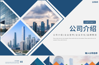 企業(yè)公司介紹PPT藍色商務(wù)風(fēng)企業(yè)宣傳規(guī)劃模板