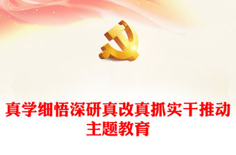 2023主題教育總結報告PPT真學細悟深研真改真抓實干推動主題教育工作走在前列當好標桿課件(講稿)