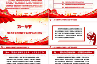 加強黨對宣傳思想文化工作的領導ppt紅色簡潔風黨組織文化思想主題黨課