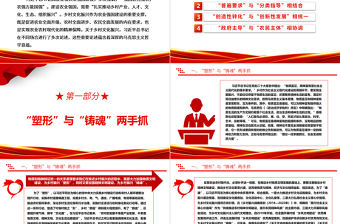 習近平總書記關于鄉村文化振興重要論述蘊含的哲學意蘊探究ppt紅色大氣鄉村文化振興黨支部黨員微黨課課件