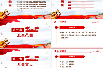 大型醫(yī)院巡查工作方案PPT精美大氣衛(wèi)生行業(yè)行風(fēng)建設(shè)專題課件