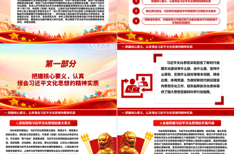 擔(dān)負(fù)新的文化使命 譜寫中華文明新華章ppt優(yōu)質(zhì)黨政風(fēng)習(xí)近平文化思想論述研討黨課