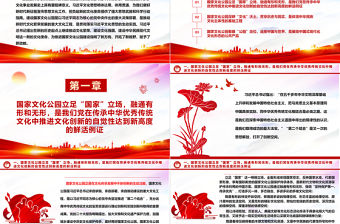 堅持以習近平文化思想為引領 加快推進國家文化公園建設ppt創意風習近平文化思想黨課課件