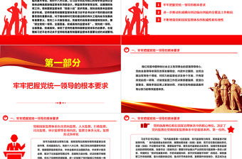 堅持完善黨和國家監督體系ppt大氣精美習近平黨建思想專題微黨課