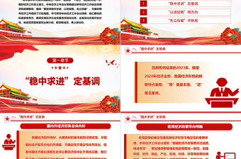 把握好“穩中求進、以進促穩、先立后破”ppt大氣簡潔中央經濟工作會議專題黨課課件