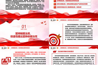 堅(jiān)持制度治黨、依規(guī)治黨ppt紅色經(jīng)典習(xí)近平新時(shí)代黨建思想黨組織主題課件