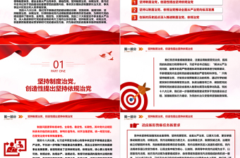 堅(jiān)持制度治黨、依規(guī)治黨ppt紅色經(jīng)典習(xí)近平新時(shí)代黨建思想黨組織主題課件