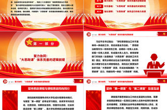 高校完善“大思政課”體系的三重維度ppt紅色精美推動思想政治教育高質量發展專題課件