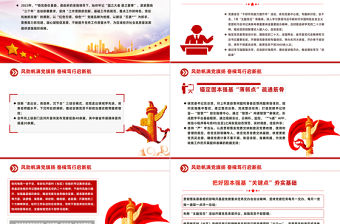 風勁帆滿黨旗揚奮楫篤行啟新航PPT2023年鎮黨建工作總結匯報