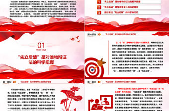 準確把握“先立后破”的方法論ppt大氣華美習近平經濟發展思想主題課件