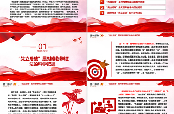準(zhǔn)確把握“先立后破”的方法論ppt大氣華美習(xí)近平經(jīng)濟(jì)發(fā)展思想主題課件