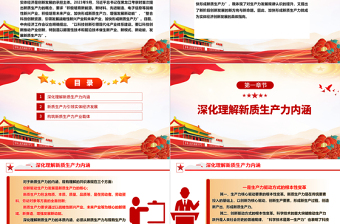 新質(zhì)生產(chǎn)力：實體經(jīng)濟高質(zhì)量發(fā)展新方向ppt大氣簡約加快形成新質(zhì)生產(chǎn)力微黨課