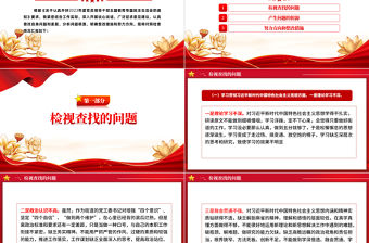 街道黨工委書記2023年第二批主題教育專題民主生活會個人自我檢視剖析PPT模板