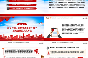 延安時期黨的紅色交通線PPT精美簡潔黨史學(xué)習(xí)黨課課件