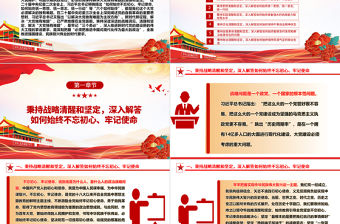 以特有的清醒和堅定解決大黨獨有難題ppt精美大氣深入推進新時代黨的建設專題黨課