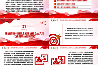 把建設(shè)美麗中國擺在強國建設(shè)民族復(fù)興的突出位置ppt大氣簡潔深入貫徹新時代生態(tài)文明思想專題黨課