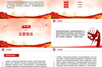 “三維拓展模式”培育新時代青年馬克思主義者PPT紅色簡潔學習教育黨課課件模板