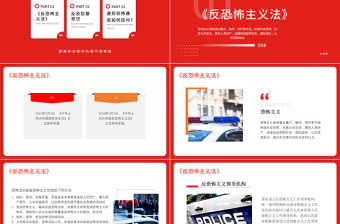 反恐防控防爆防范未然PPT簡(jiǎn)約精美安全主題教育模板