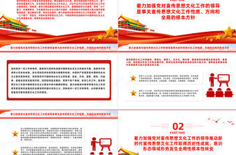 著力加強黨對宣傳思想文化工作的領導PPT黨政風學習全國宣傳思想文化工作會議課件