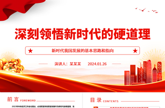 深刻領(lǐng)悟新時(shí)代的硬道理ppt大氣簡潔新時(shí)代我國發(fā)展的基本思路和指向基層黨組織課件