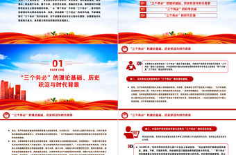 “三個務必”的時代價值與重大意義PPT紅色簡潔學習教育黨課課件模板