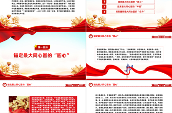 畫好強(qiáng)國建設(shè)民族復(fù)興最大同心圓PPT紅色簡潔學(xué)習(xí)教育黨課課件模板