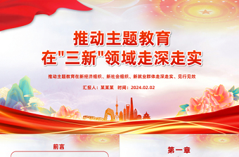 推動主題教育在三新領(lǐng)域走深走實(shí)黨課PPT課件