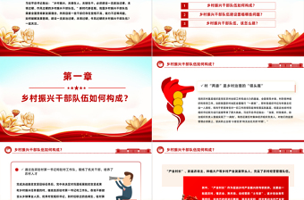 新形勢下農(nóng)村基層干部該怎么選如何用PPT紅色精美鄉(xiāng)村振興干部隊伍建設(shè)黨課