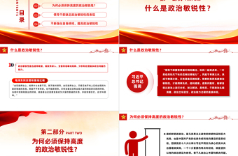領(lǐng)導(dǎo)干部如何提高政治敏銳性PPT精美大氣黨員干部素質(zhì)能力提升專題黨課