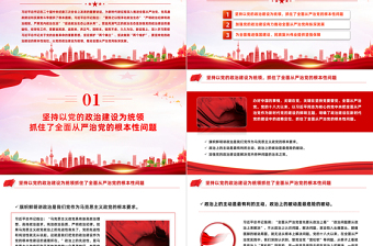紅色大氣加強(qiáng)黨的政治建設(shè) 推動(dòng)全面從嚴(yán)治黨向縱深發(fā)展PPT課件